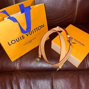 Louis Vuitton Tan Crossbody Bag strap